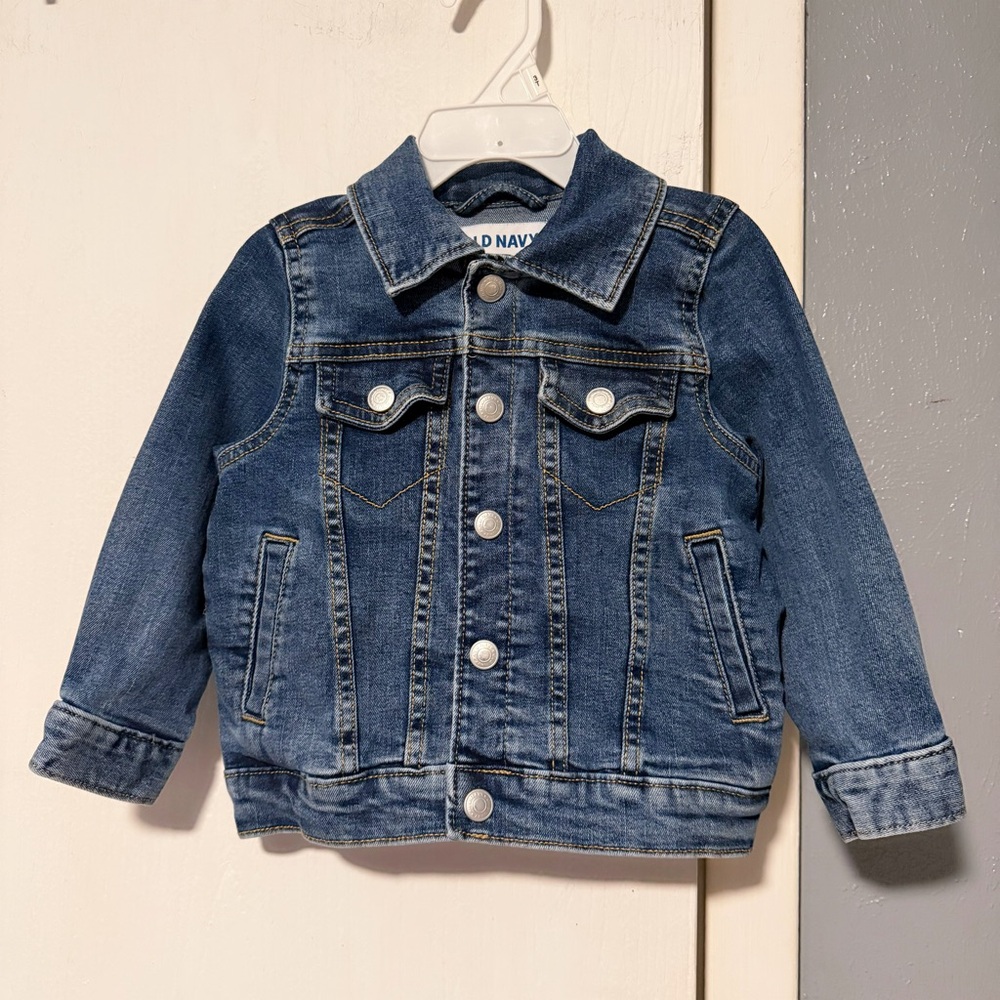 Old Navy Blue Denim Toddler Girls Jacket